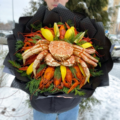 Букет из краба и раков