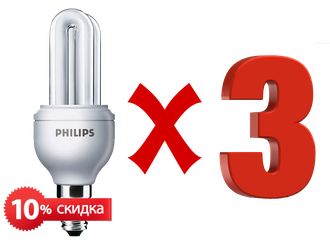 Комплект энергосберегающих ламп Philips Genie 8yr 5w E14