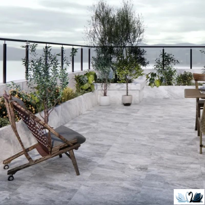 Керамогранит Eurotile Sun Paradise Grey Structure 60x60 7930138705207 серый, матовый, структурный