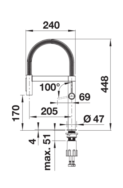 Смеситель Blanco CULINA-S II Mini