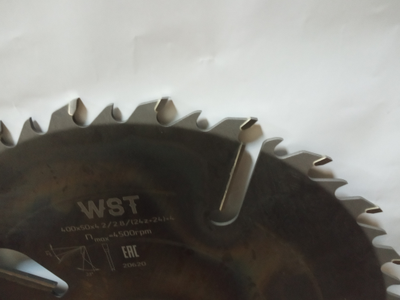 Диск пильный 400х50х24z+24+4(2,8/4,2) WST