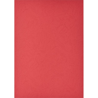 Обложки для переплета картонные Promega office красная кожа, А4, 230г/м2, 100шт/уп