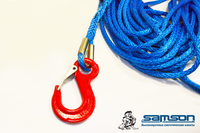 Трос на лебедку квадроцикла «AmSteel-Blue» 5 мм, 20 м