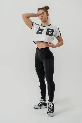 Футболка OVERSIZED CROP TOP GAME ON 610 Белая