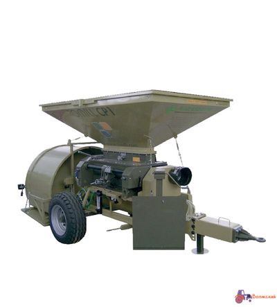 Передвижная вальцовая плющилка влажного зерна с прессом ROmiLL CP1 Little