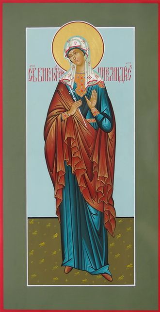 Виктория Никомидийская, Святая мученица. Рукописная мерная икона.