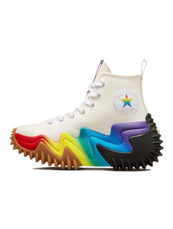 Кеды Converse Run Star Motion Pride Rainbow белые