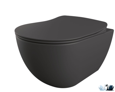 Чаша унитаза Creavit Free Antrasit FE320-00AM00E-0000 подвесная, с функцией биде, графит