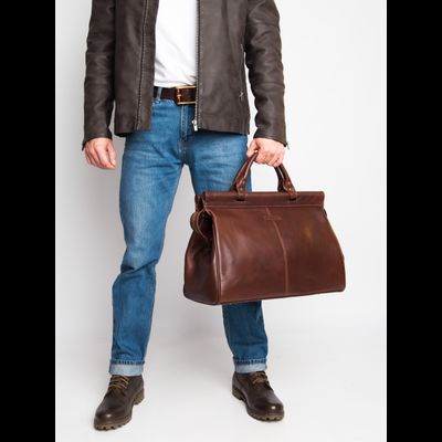 Кожаный саквояж Veano Premium brown (арт. 4004-53)