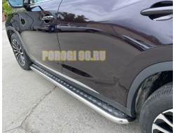 Пороги с накладным листом d53 для Exeed TXL (2021-...)