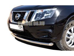 Защита переднего бампера (радиус) d60 для Nissan Terrano 2015-
