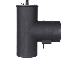 Патрубок дымохода ROMMER вертикальный D=150, L=304, H=396 (Арт. RSB-1110-041395)