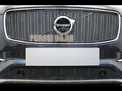 Защита радиатора Volvo XC90 2014- с парктроником black