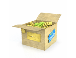 прилавки Бананы в коробке