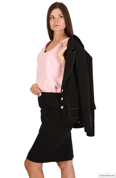 Юбка черная Pretty One 3315 (р. 36 / 44 RU)