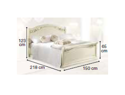 Кровать "LEGNO" с изножьем 140x200