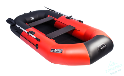 Лодка ПВХ Мастер Лодок Таймень NX270 "Комби" Kрасный / Чёрный