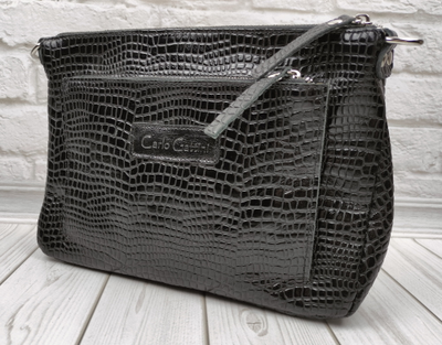 Кожаная женская сумка black (арт. 8012-01)