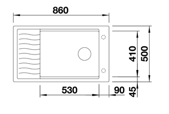 Мойка Blanco ELON XL 8 S с кл-авт. InFino, 524862