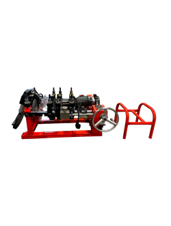 Механический сварочный аппарат для стыковой сварки полиэтиленовых ПЭ ПНД труб встык диаметры 50-200, 4 зажима