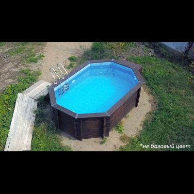Деревянный бассейн "Вилюй" 350 х 250 х 115 см Кристалл
