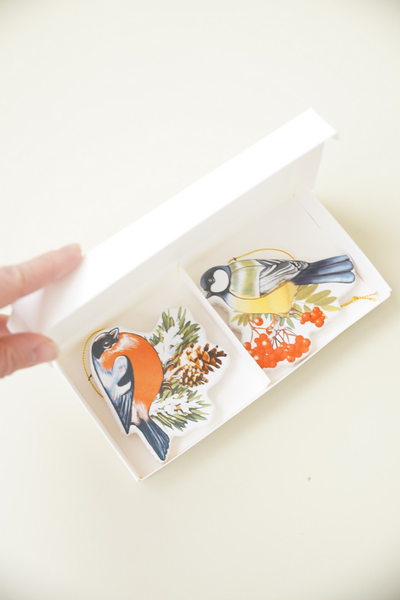 Комплект ёлочных игрушек "Птички"