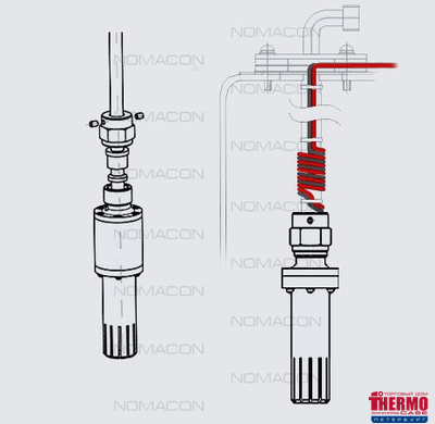 Насадка подогреваемая НТП 302 24В (350Вт) (ДИАМЕТР ТОПЛИВОЗАБОРНОЙ ТРУБКИ 10ММ)/(ДИАМЕТР ТРУБКИ 12 ММ -ПОСТАВЛЯЕТСЯ НА ЗАКАЗ)