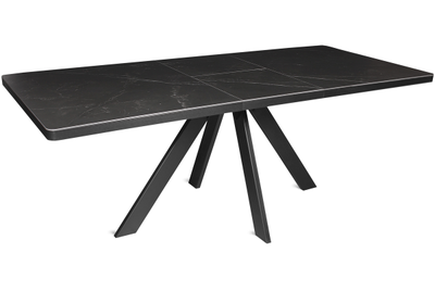 ELIOT черный/керамика черный мрамор 160(+45)х90