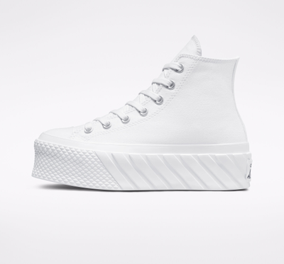 Новая двойная платформа Белые кеды Converse All Star Lift 2X Platform A03395C