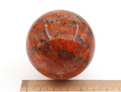 Шар Кварцит оранжевый, Индия (50 мм, 188 г) №28090