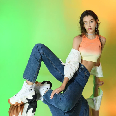 Женские кеды Converse 171546C Конверсы белого цвета фото