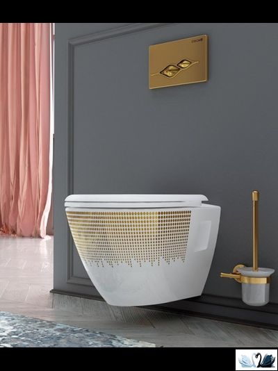 xКнопка смыва CREAVIT UFO GP1006.00 золото матовый