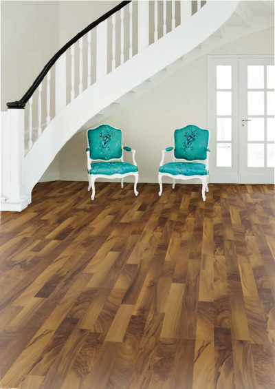 Ламинат Wineo Орех Натуральный LA012N в интерьере