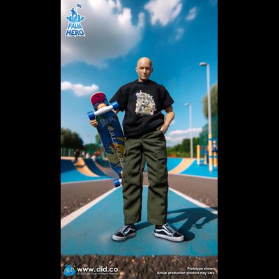 Скейтер - Коллекционная фигурка 1/12 SCALE Palm Hero Simply Fun Series  The Skateboarder (SF80004) - DID