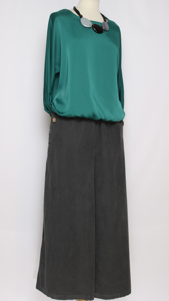 Блузка "ШЁЛК" малахит, бежевая, голубая р.48-54