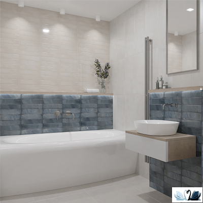 Плитка Azori Artemest 31,5 х 63 см настенная под бетон