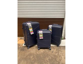 Комплект из 3х чемоданов Impreza Imperial Полипропилен S,M,L Фиолетовый