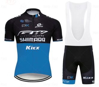 Велокостюм Shimano, майка, шорты, |2XL|XL|3XL|4XL|, черно-синий