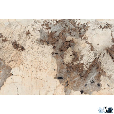 Керамогранит Creto Patagonia Bronze 180х120 см High Gloss серо - бежевый