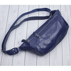 Кожаная мужская сумка Bertiolo blue (арт. 5053-07)