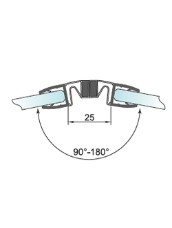 A042 8 2.2 м Магнитный уплотнитель с регулир.углом