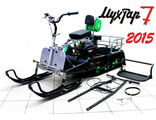 Мотобуксировщик Мухтар 7 212 cc + лыжный модуль