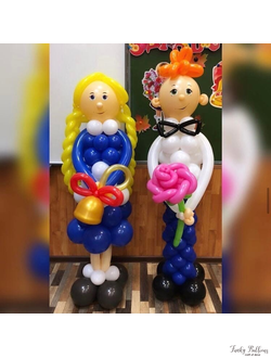 Фигуры из шаров школьники