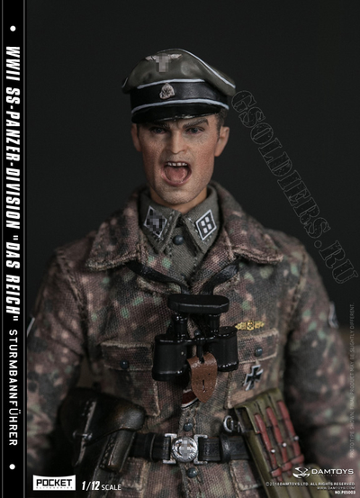 Военный 2-й танковой дивизии СС «Дас Райх» фигурка 1/12 POCKET ELITE SERIES WWII SS-Panzer-Division