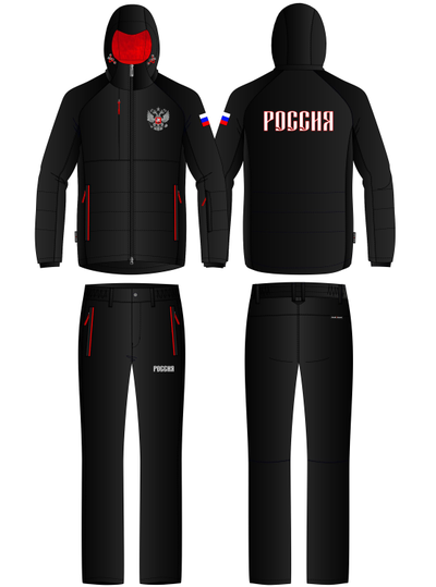 Утепленный спортивный костюм мужской RUSSIA 18SKM-1546