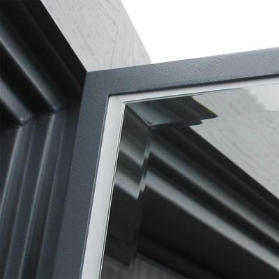 Стальная дверь   Манчестер с зеркалом