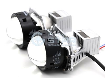 Билед модули Aozoom Black Warrior New 3.0 дюйма, 2 чипа, 5500K, 12V, 55W/65W, крепление 3R (комплект, 2шт)