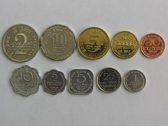Набор монет Шри Ланки. 10 шт.
