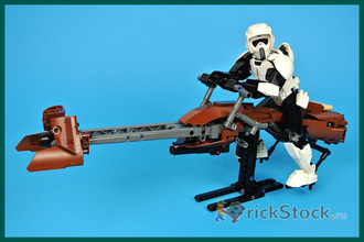 # 75532 Сборный Комплект «Штурмовик–Разведчик на Спидере» / “Scout Trooper & Speeder Bike” Buildable Action Set (2017)