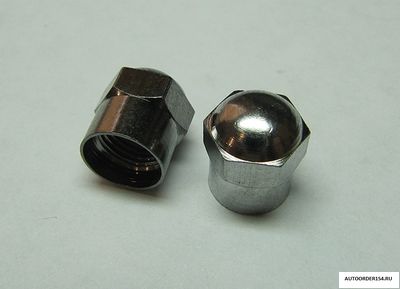 Колпачок клапана камеры металлический хром (Цена за 50 шт.)